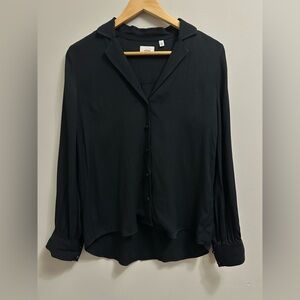 Wilfred Classic Black Button-Down Shirt